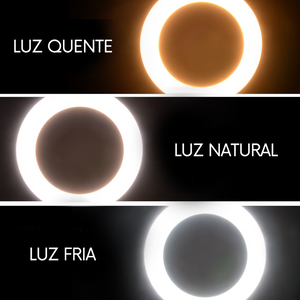 Anel de Luz Fotográfica Profissional (Ring Light) + Tripé Brinde - Frete Grátis - Freeda Shop